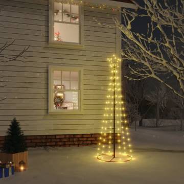 Illuminated Christmas Cone Tree - 180cm Warm White LEDs