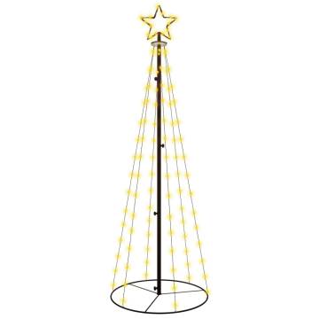 Illuminated Christmas Cone Tree - 180cm Warm White LEDs