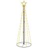 Illuminated Christmas Cone Tree - 180cm Warm White LEDs