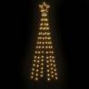 Illuminated Christmas Cone Tree - 180cm Warm White LEDs