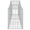 Arched Gabion Baskets - 6 pcs Galvanised Iron | Hipomarket UK