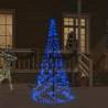 Christmas Tree on Flagpole Blue 200 LEDs 180 cm Colour blue Size 180 x 70 cm Quantity in Package 1 Model zigzag shaped led lights 