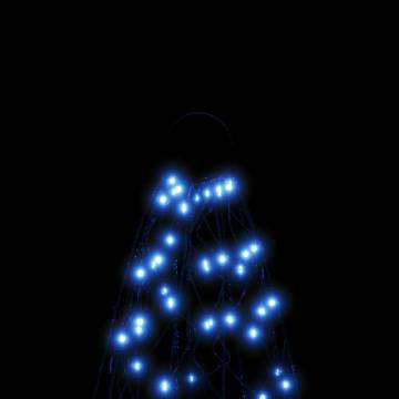 Blue LED Christmas Tree for Flagpole - 180 cm | HipoMarket