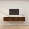 Wall-mounted TV Cabinets 3 pcs Brown Oak 80x34.5x40 cm Colour brown oak Quantity in Package 3 Width 80 cm 