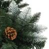 180 cm Pre-lit Artificial Christmas Tree with Pine Cones