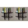 Wall Shelves 2 pcs Black - Stylish Home Decor | HipoMarket