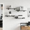 Bookshelf Boards 8 pcs - Black Engineered Wood | HipoMarket