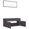 Grey 2 Piece Bathroom Furniture Set - Stylish & Functional