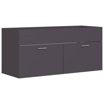 Grey 2 Piece Bathroom Furniture Set - Stylish & Functional