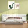 Bed Headboard with Cabinets High Gloss White Engineered Wood Colour high gloss white Quantity in Package 1 Model two drawers 