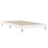 White Bed Frame 100x200 cm - Durable Engineered Wood