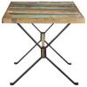 Industrial Dining Table 160x80 cm - Solid Reclaimed Wood