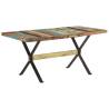 Industrial Dining Table 160x80 cm - Solid Reclaimed Wood