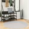 Rug HUARTE Short Pile Soft and Washable Grey Ø 120 cm Colour grey Size Ø 120 cm 