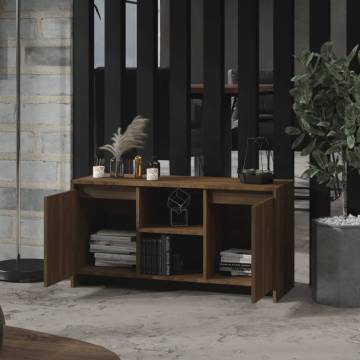 Stylish Brown Oak TV Cabinet - 102x37.5x52.5 cm | HipoMarket