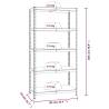 5-Layer Shelves - Sturdy Steel & Engineered Wood Storage Racks