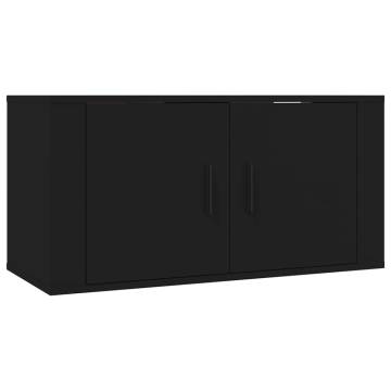 Wall-mounted TV Cabinets 3 pcs Black - Stylish & Practical