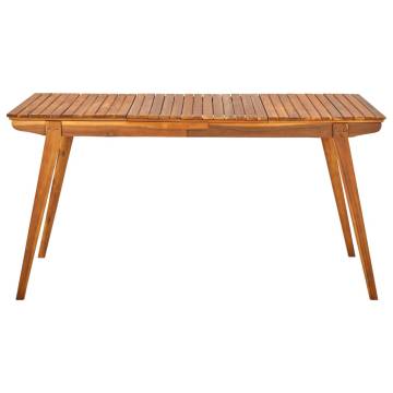 Garden Table 150x90x75 cm - Solid Acacia Wood - Hipomarket