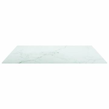 Stylish 80x80 cm Marble Design Table Top - Tempered Glass