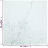 Stylish 80x80 cm Marble Design Table Top - Tempered Glass