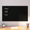 Wall-mounted Magnetic Board Black 100x60 cm Tempered Glass Colour black Size 100 x 60 cm Model without accessories 