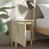 Scandinavian Bed Cabinets with Solid Wood Legs - 2 pcs | HipoMarket