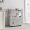 Kitchen Trolley Concrete Grey 60x45x80 cm Engineered Wood Colour concrete grey 