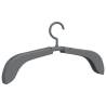 Extendable Clothes Hangers - 10 pcs Grey | Hipomarket UK