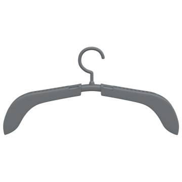 Extendable Clothes Hangers - 10 pcs Grey | Hipomarket UK