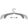 Extendable Clothes Hangers - 10 pcs Grey | Hipomarket UK