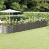 Garden Raised Bed Powder-coated Steel 620x80x68 cm Grey Colour grey Size 620 x 80 x 68 cm Quantity in Package 1 