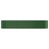 Garden Raised Bed Powder-coated Steel 396x100x68 cm - Green