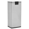 30L Silver Stainless Steel Pedal Dustbin - Anti-fingerprint | HipoMark