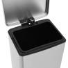 30L Silver Stainless Steel Pedal Dustbin - Anti-fingerprint | HipoMark