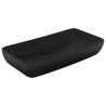 Luxury Matt Black Rectangular Basin - 71x38 cm Ceramic