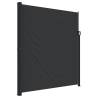 Retractable Side Awning Black - Privacy Screen 220x500 cm