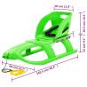 Green Sledge with Seat - Durable Fun for Kids | HipoMarket