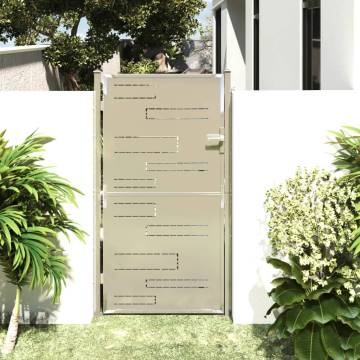 Stainless Steel Garden Gate 100x180 cm - Hipomarket UK