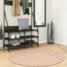 Rug HUARTE Short Pile Soft and Washable Blush Ø 120 cm Colour blush Size Ø 120 cm 