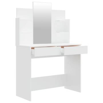 Stylish White Dressing Table Set - 96x40x142 cm | HipoMarket