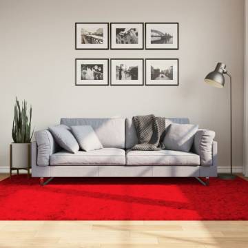 Rug HUARTE Short Pile Soft & Washable Red 160x230 cm | HipoMarket