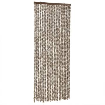 Fly Curtain Taupe & White 56x200 cm - Insect Protection