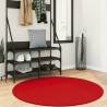 HUARTE Short Pile Soft Washable Red Rug Ø 120 cm | HipoMarket