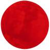 HUARTE Short Pile Soft Washable Red Rug Ø 120 cm | HipoMarket