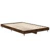 Smoked Oak Bed Frame 120x190 cm - Stylish & Durable Design