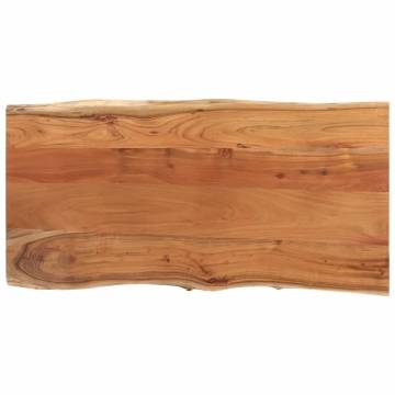 Rectangular Solid Wood Acacia Table Top - 80x40x2.5 cm