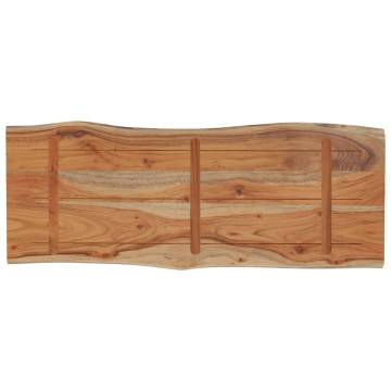 Rectangular Solid Wood Acacia Table Top - 80x40x2.5 cm