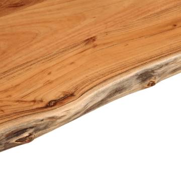 Rectangular Solid Wood Acacia Table Top - 80x40x2.5 cm