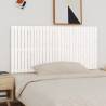 Wall Headboard White 185x3x90 cm Solid Wood Pine Colour white Size 185 x 90 cm Quantity in Package 1 