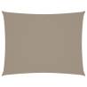 Taupe Sunshade Sail Oxford Fabric Rectangular 6x8 m | HipoMarket